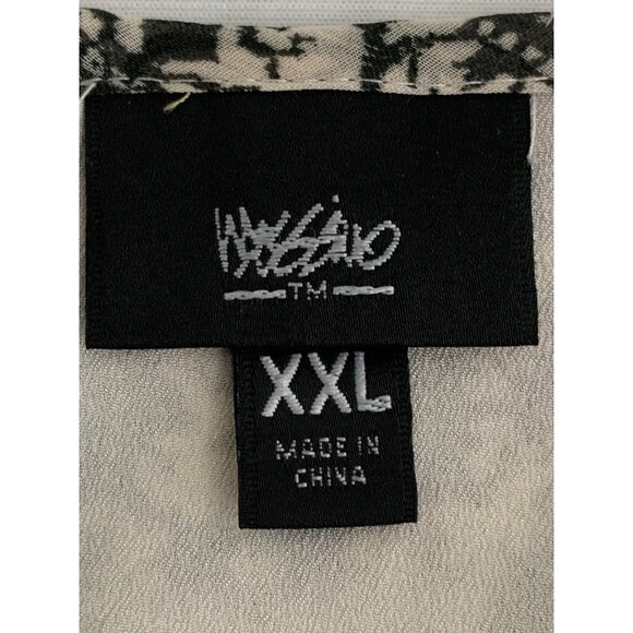 Mossimo Ruffled Short Sleeve Patterned Dress Elastic Waist Keyhole Back XXL - Picture 9 of 10